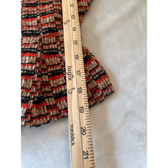 Anthropologie Elevenses Short Sleeve Button Blazer Bow Belted Y2K Cottagecore - Picture 5 of 16